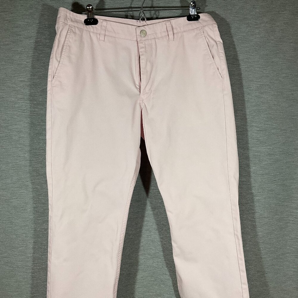 Men's Bonobos Pale Pink Washed Chinos, Size 34 W, 25 Inseam